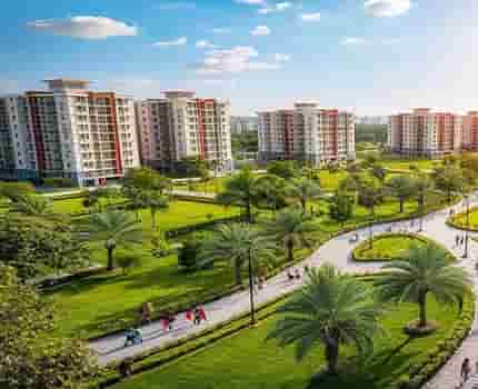 Kreeva Golf Course Road luxury apartment building exterior view